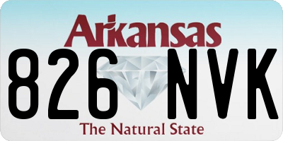 AR license plate 826NVK