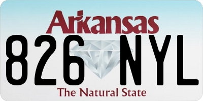 AR license plate 826NYL