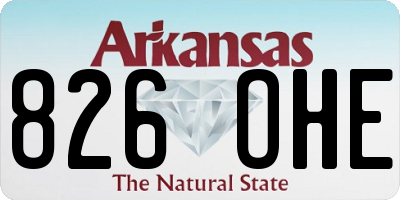 AR license plate 826OHE