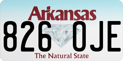 AR license plate 826OJE