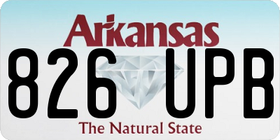 AR license plate 826UPB
