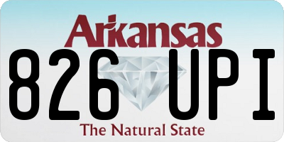 AR license plate 826UPI