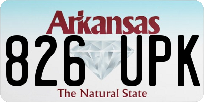 AR license plate 826UPK