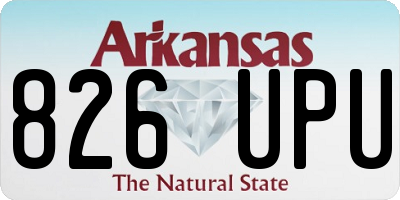 AR license plate 826UPU