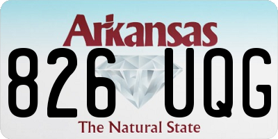 AR license plate 826UQG