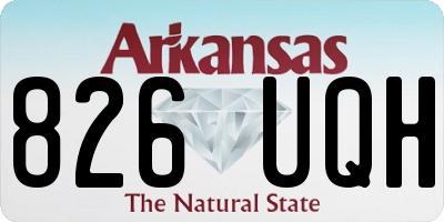 AR license plate 826UQH