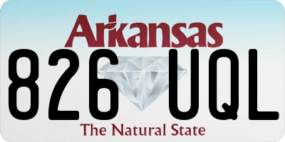 AR license plate 826UQL