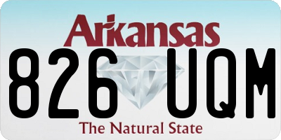 AR license plate 826UQM
