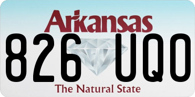 AR license plate 826UQO