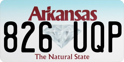 AR license plate 826UQP