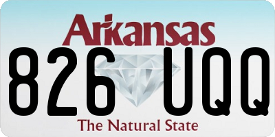 AR license plate 826UQQ