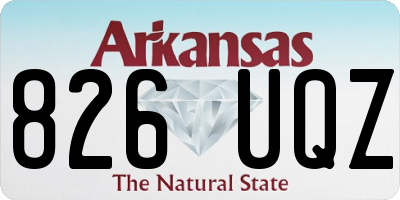 AR license plate 826UQZ