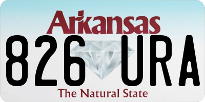 AR license plate 826URA