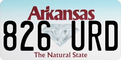 AR license plate 826URD