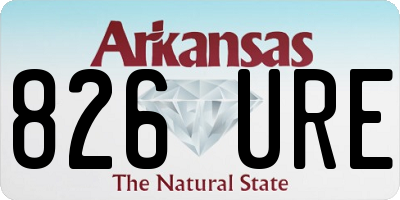 AR license plate 826URE