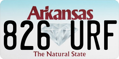 AR license plate 826URF