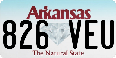 AR license plate 826VEU