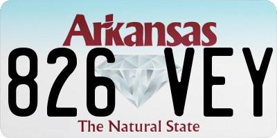 AR license plate 826VEY