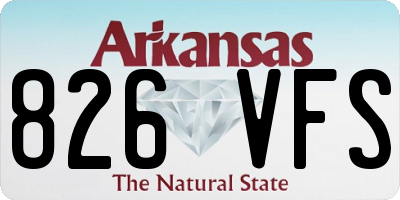 AR license plate 826VFS