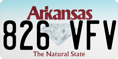 AR license plate 826VFV