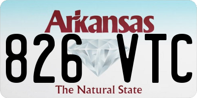 AR license plate 826VTC