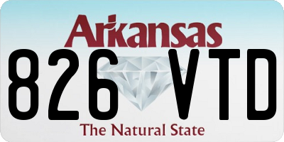 AR license plate 826VTD