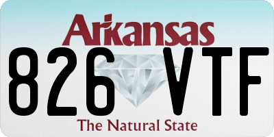 AR license plate 826VTF