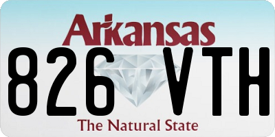 AR license plate 826VTH