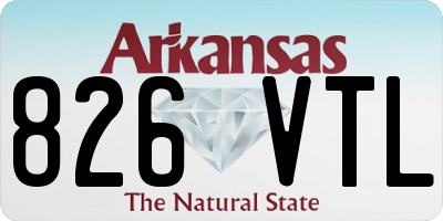 AR license plate 826VTL