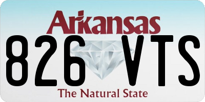 AR license plate 826VTS