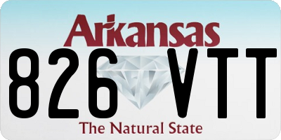 AR license plate 826VTT