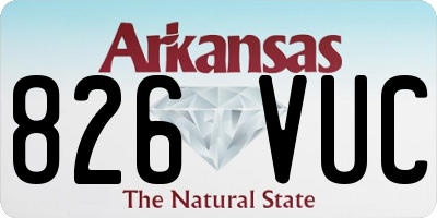 AR license plate 826VUC