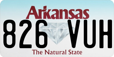AR license plate 826VUH