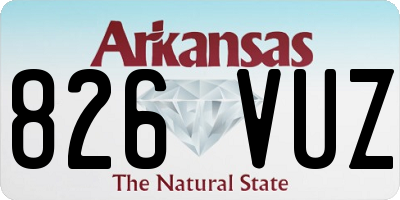 AR license plate 826VUZ