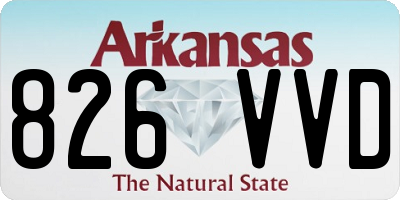 AR license plate 826VVD