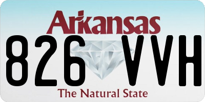 AR license plate 826VVH