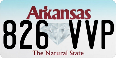 AR license plate 826VVP