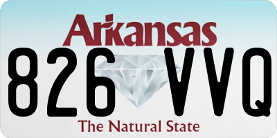 AR license plate 826VVQ