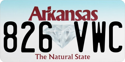 AR license plate 826VWC
