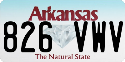 AR license plate 826VWV