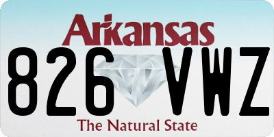 AR license plate 826VWZ