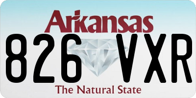 AR license plate 826VXR