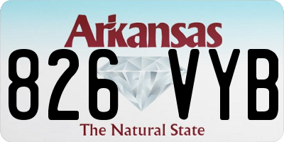 AR license plate 826VYB