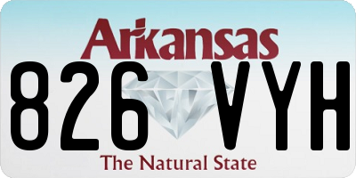 AR license plate 826VYH