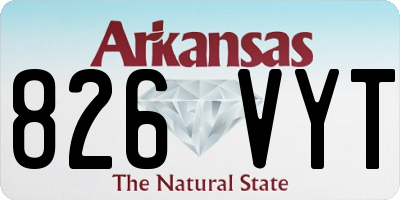 AR license plate 826VYT