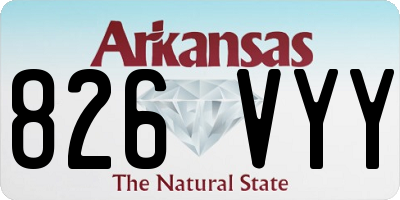 AR license plate 826VYY