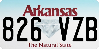 AR license plate 826VZB