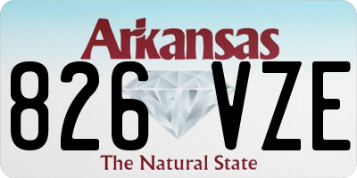 AR license plate 826VZE