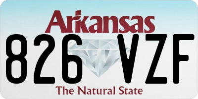 AR license plate 826VZF