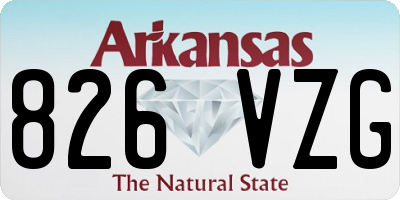 AR license plate 826VZG